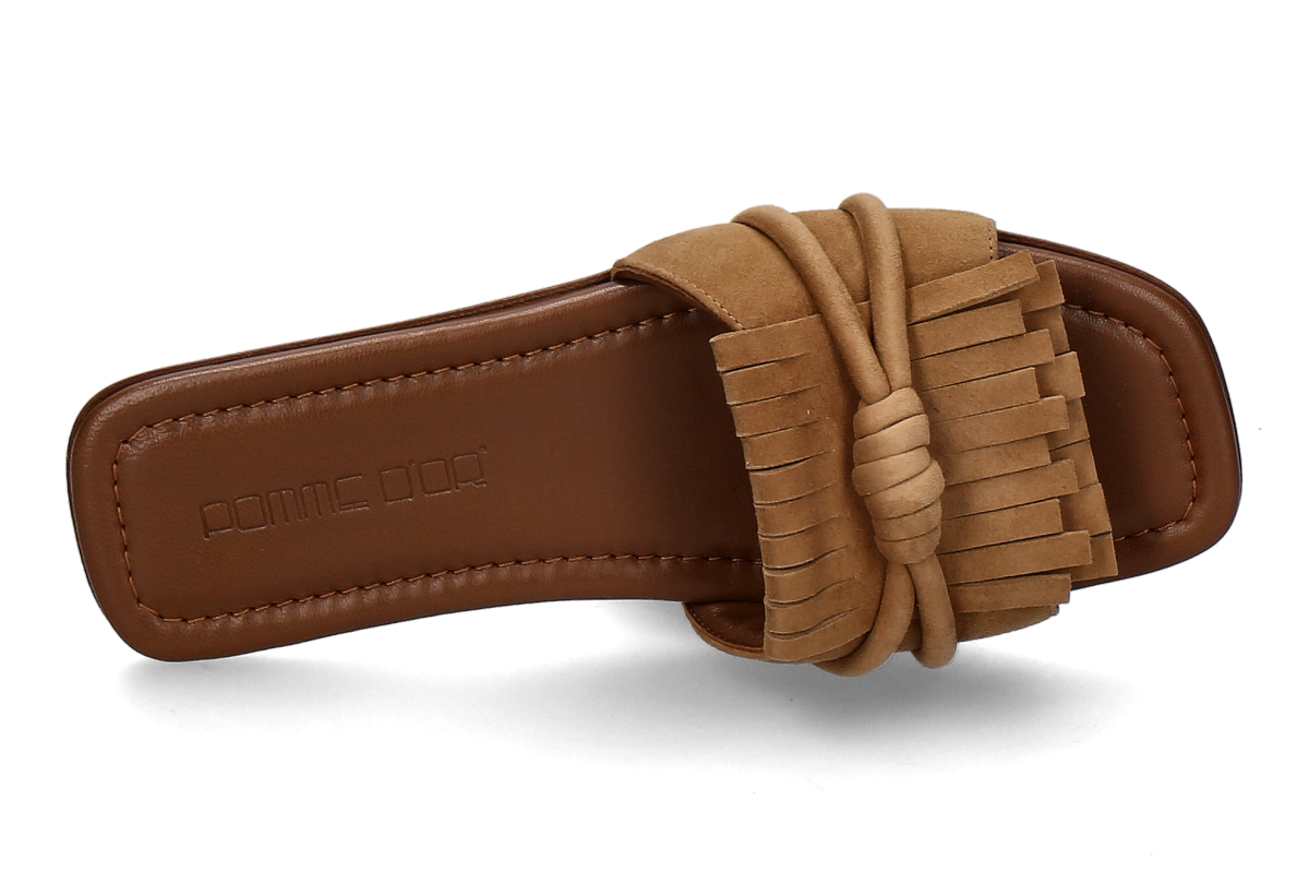 Pomme d Or Pantolette MILEY 4 CAMOSCIO- biscuit toffee_271400062_5