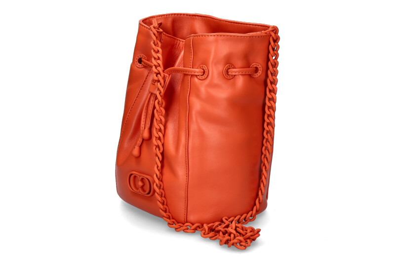 La Carrie pouch bag DECCAN GINGER LEATHER ORANGE