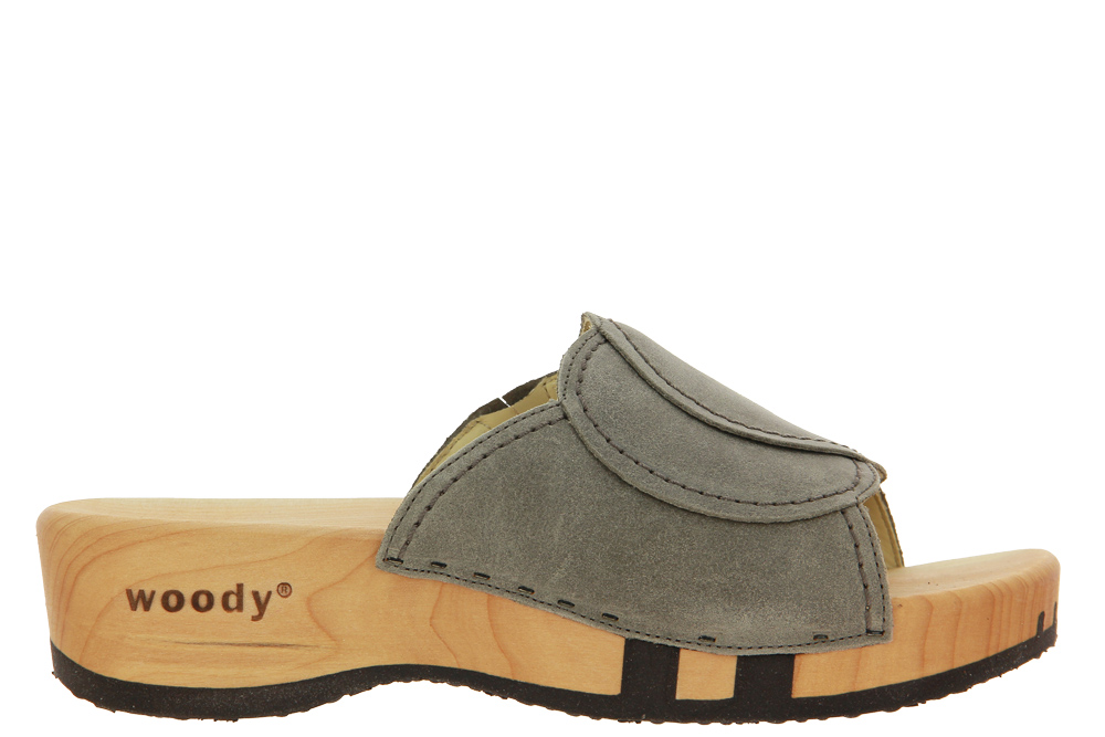 Woody wooden mules VANESSA VELOUR SAND