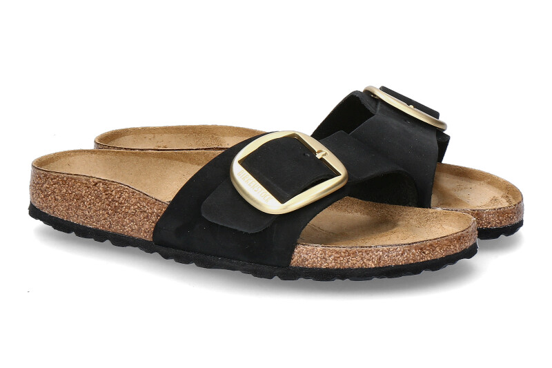 Birkenstock mules MADRID BIG BUCKLE SCHMAL BLACK