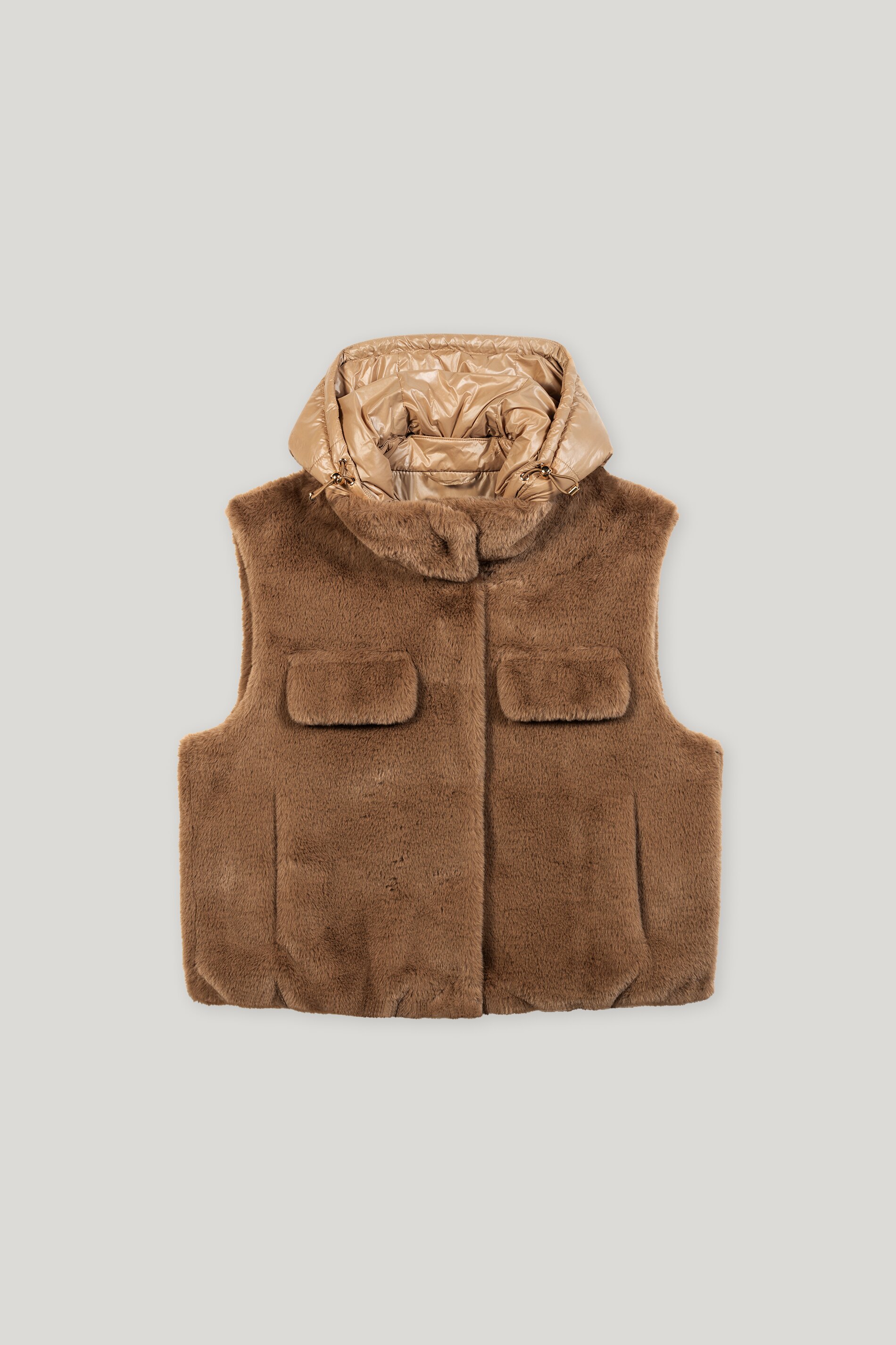 Luisa Cerano OUTDOOR waistcoat - light walnut/brown