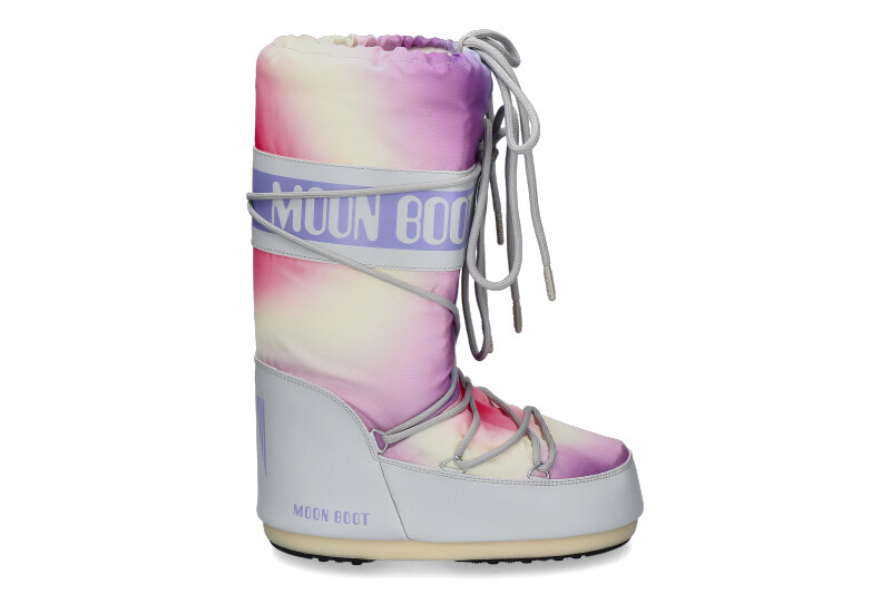 Moon Boot snow boot ICON LOW TIE DYE- glacier grey