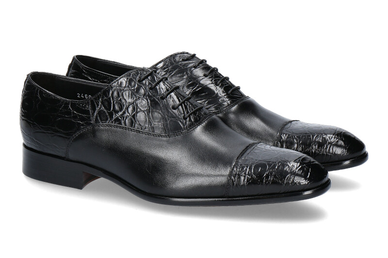 Doucal's lace-up BURN NERO FIANCO NERO