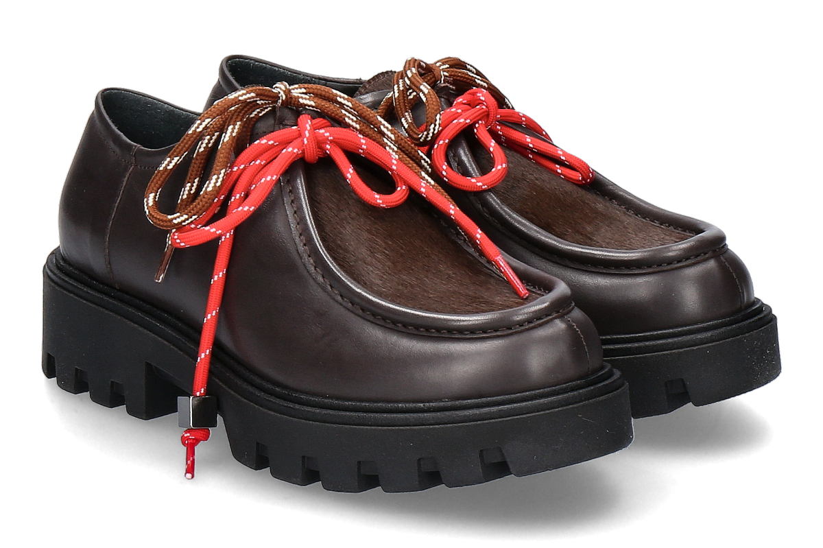 Meline ALABAMA CAVALLINO lace-up Low-Top shoes - td moro/dark brown