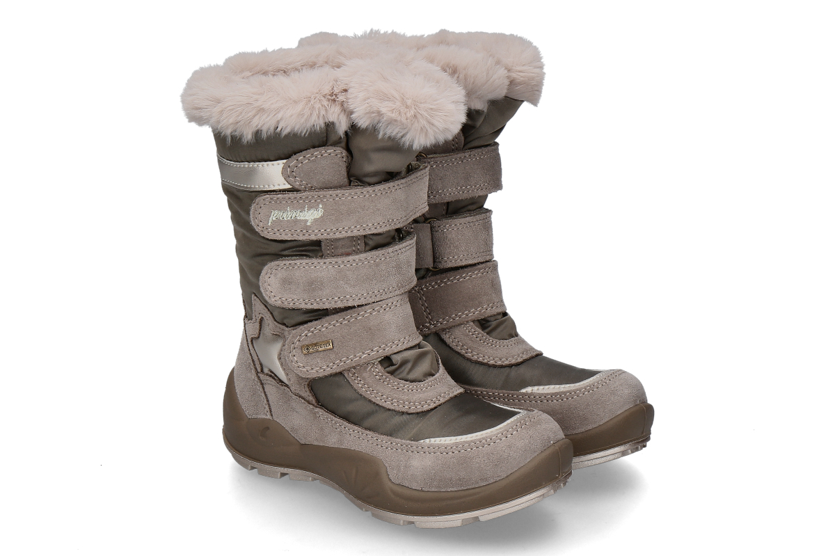 Primigi girls- boots WINGER GTX lined- marmotta pietra/ gray