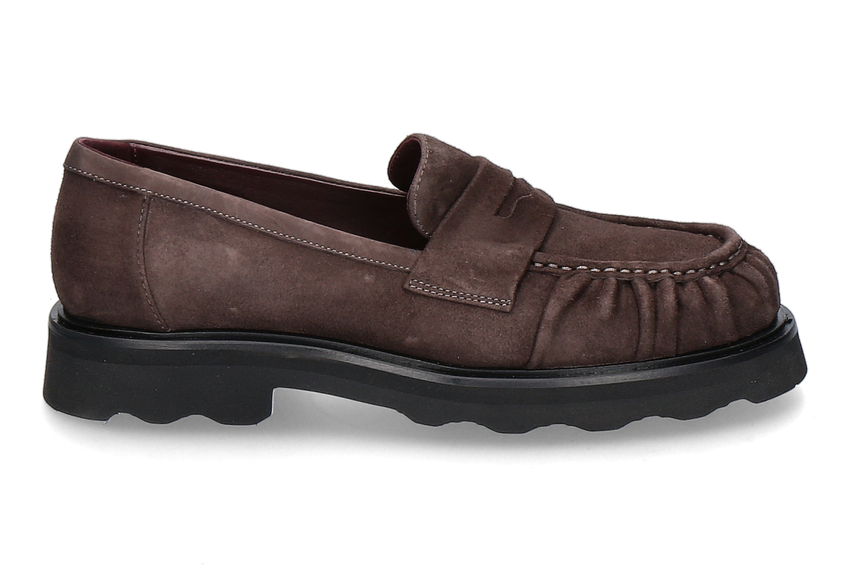 Pomme d'Or loafer NICKY REVERSE- coffee/ dark brown
