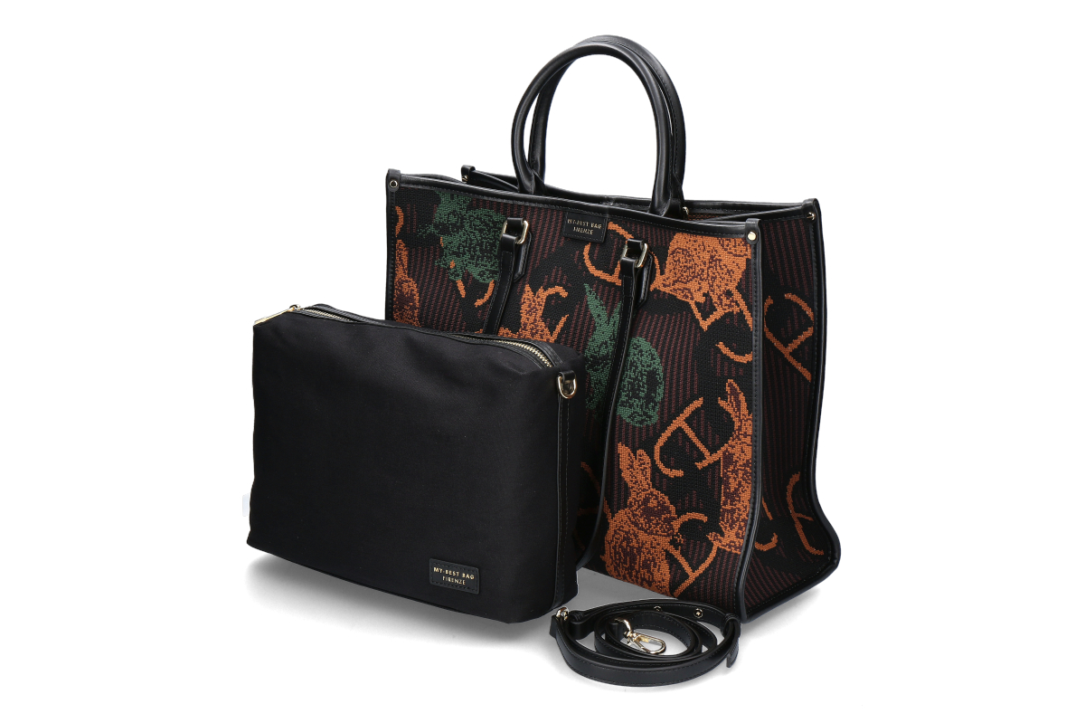 My-Best Bag Firenze bag ATENA WONDERLAND- braun/ rabbit 