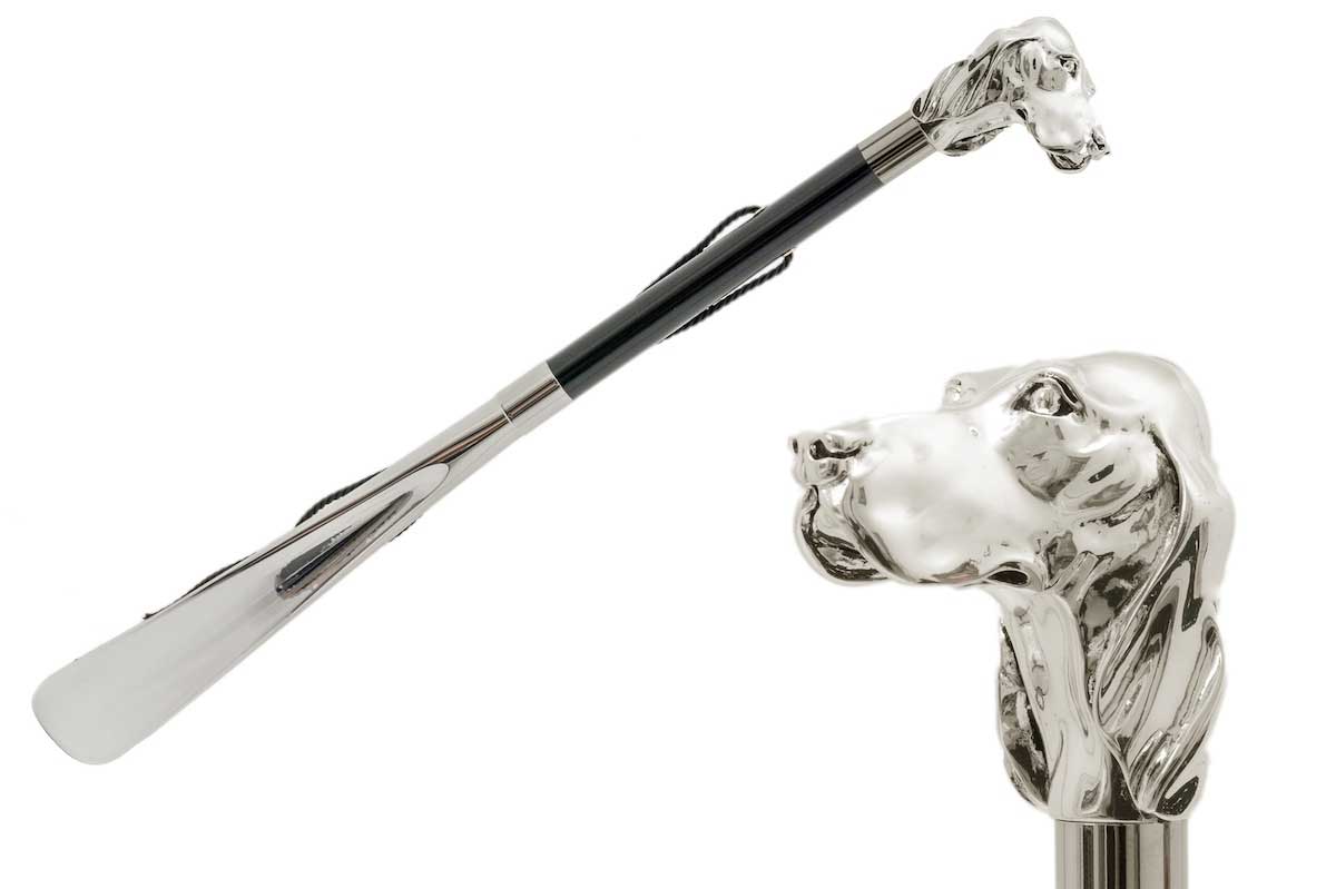 Pasotti shoe horn FIDO- silver