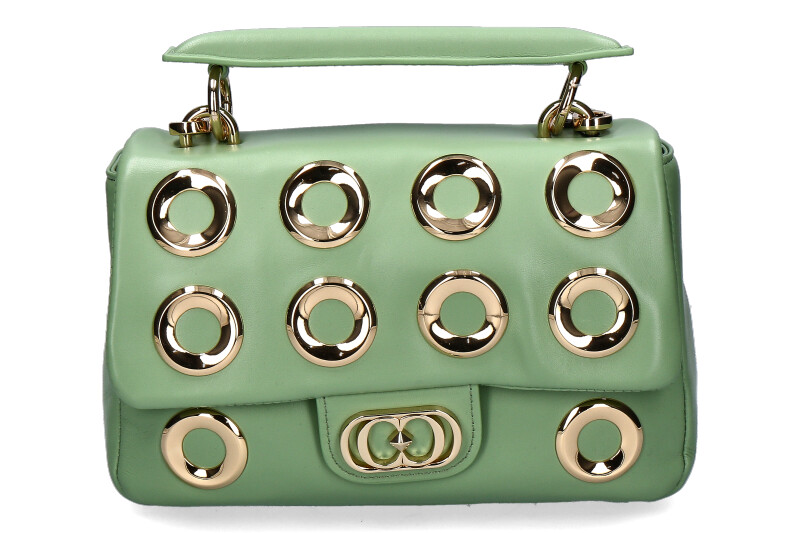 La Carrie handbag THE EYE STEPHY MEDIUM LEATHER SAGE