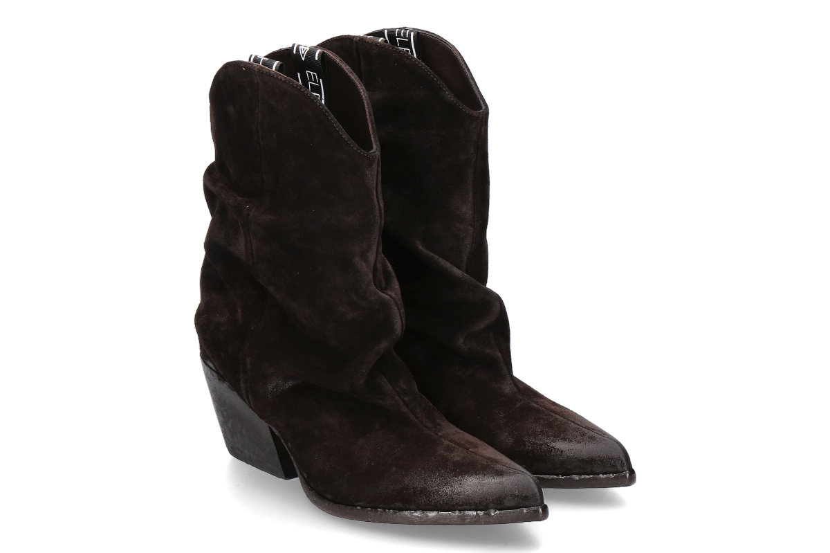 Elena Iachi women's western ankle boots BLUES- dunkelbraun/ ebano