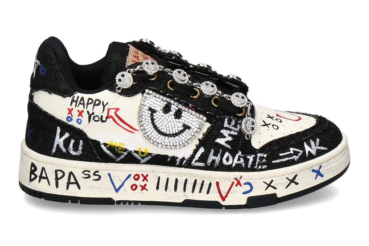 Nan-Ku Couture women's- sneaker EFE05- black
