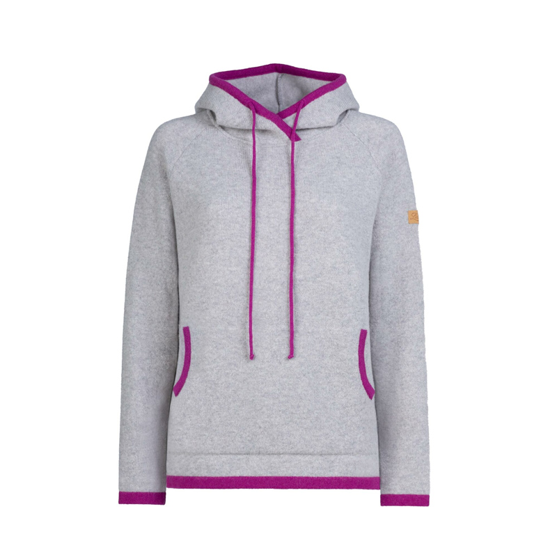 Liebling hooded pullover ROSEMARIE KIESEL BROMBEER