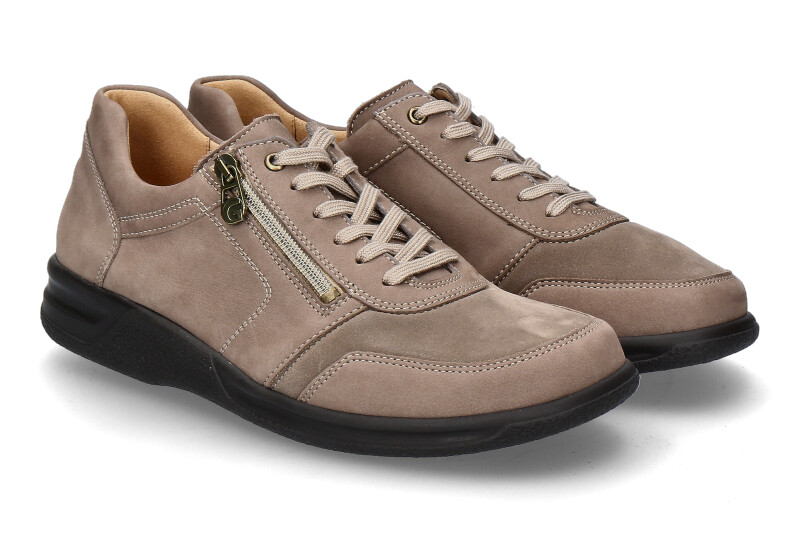 Ganter men's sneaker KURT K VARIO SENSITIV SOFTNUBUKLEATHER- dark taupe