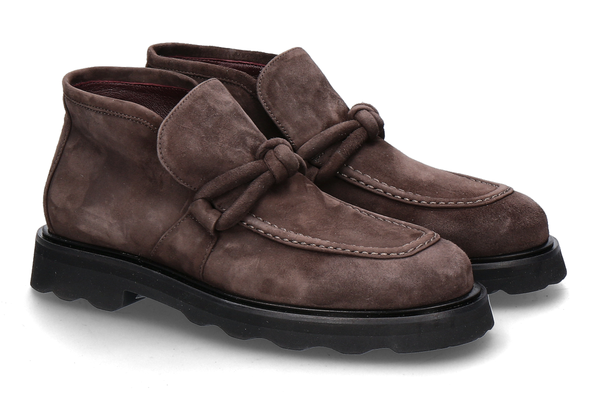Pomme d'Or Bootie NICKY REVERSE GOMMA- dunkelbraun