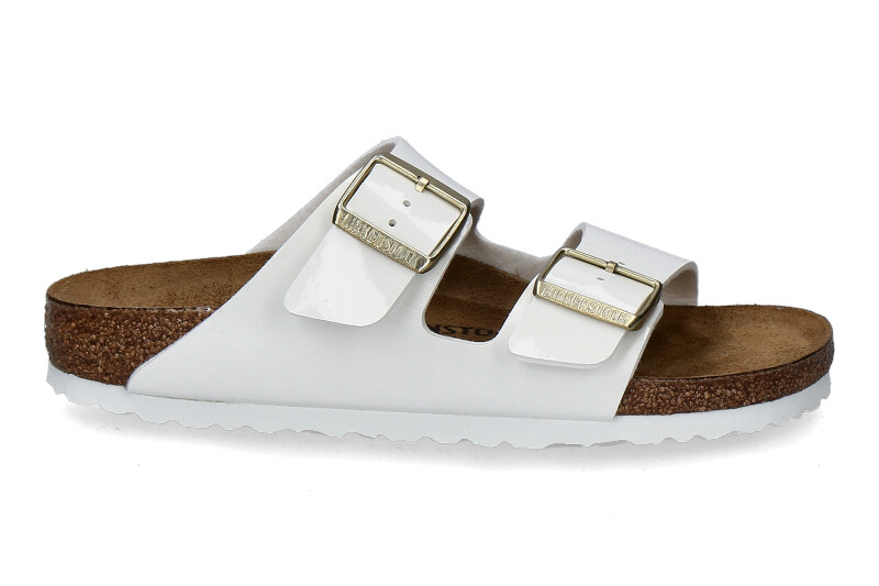 Birkenstock mules ARIZONA SCHMAL- patent white