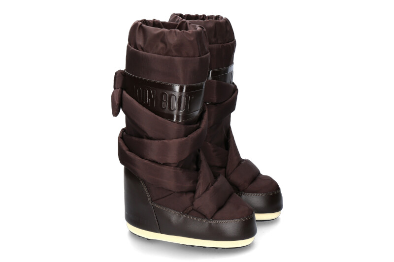 Moon Boot model ICON MEGA LACE DARK BROWN