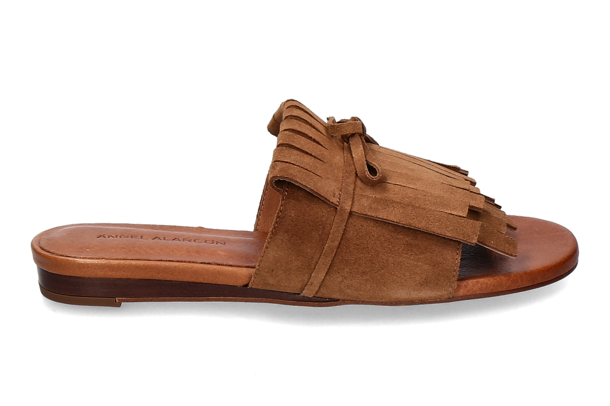 Angel Alarcon mules LAURA- cognac/ medium brown