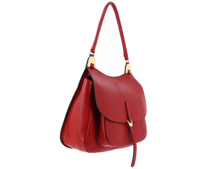 Coccinelle handbag FAUVE BORSA VITELLO RED