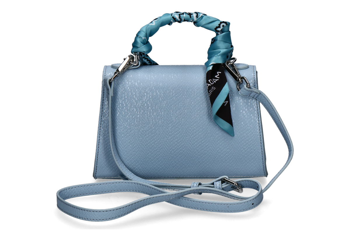 Rue Madam Handtasche MINI TEDDY STRASS- snake light blue