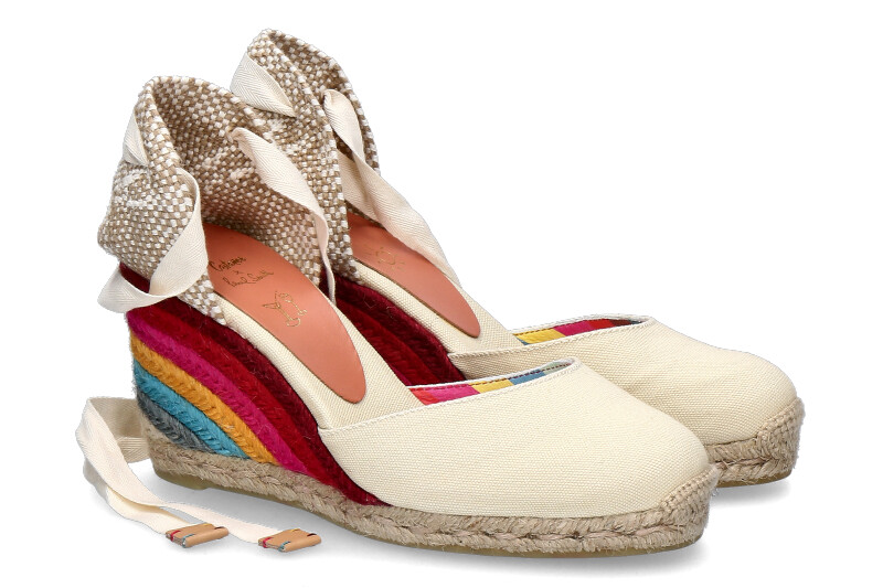 Castaner wedge sandals Carina IVORY