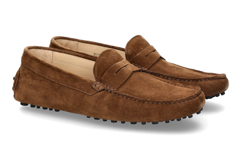 Scarparossa men's moccasins VELOUR TABAK