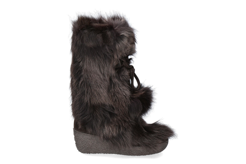 Diavolezza fur boots FOX MORO ZEPPA