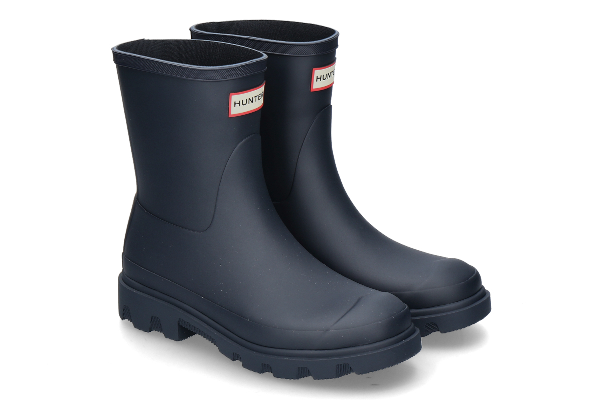 Hunter rain boots DOWNPOUR SHORT- navy/ dark blue