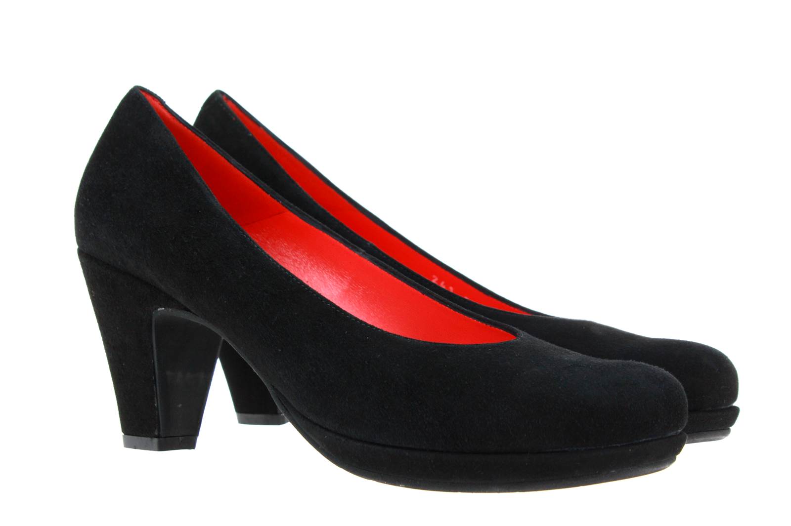 Pas de rouge pumps CAMOSCIO NERO