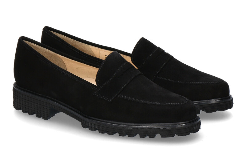 Brunate slipper TANK CAMOSCIO NERO