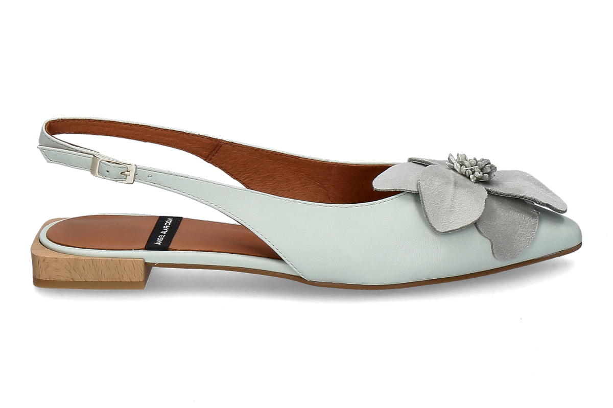 Angel Alarcon slingback ballerina FIORA- celadon/ mint green