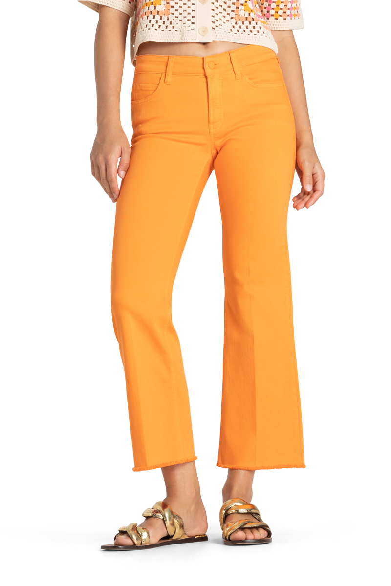 Cambio denim trousers FRANCESCA sweet mandarin