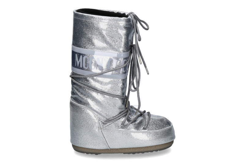 Moon Boot snow boot ICON GLITTER- silber