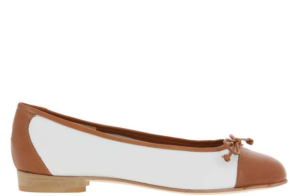 Lorbac Ballerina MOLLY BIANCO COGNAC