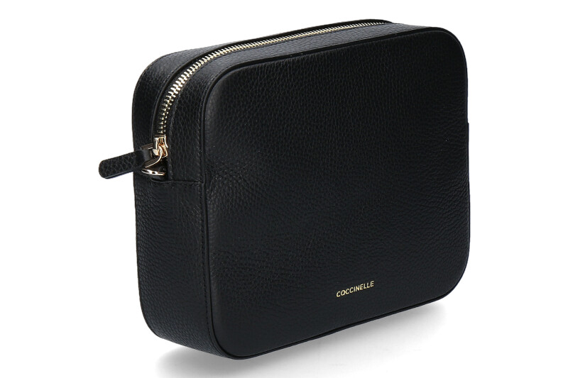 Coccinelle shoulder bag GRAIN LEATHER METALLIC SOFT NOIR Coccinelle shoulder bag GRAIN LEATHER METALLIC SOFT NOIR