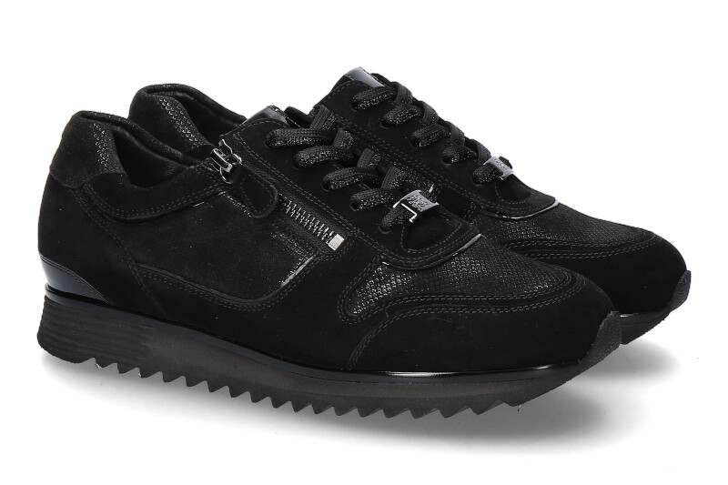 Hassia sneaker PORTO H-WEITE SAMTZIEGE BLACK