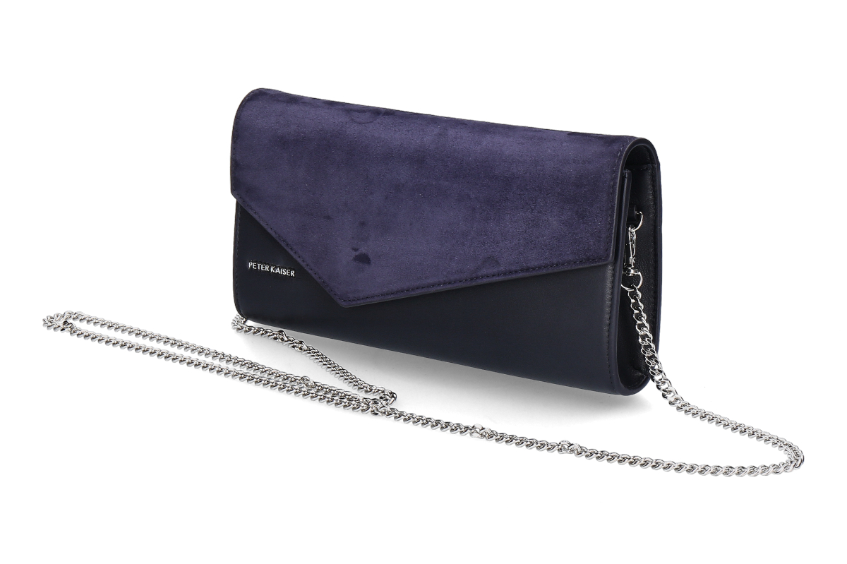 Peter Kaiser clutch BLUE NAPPA- dark blue