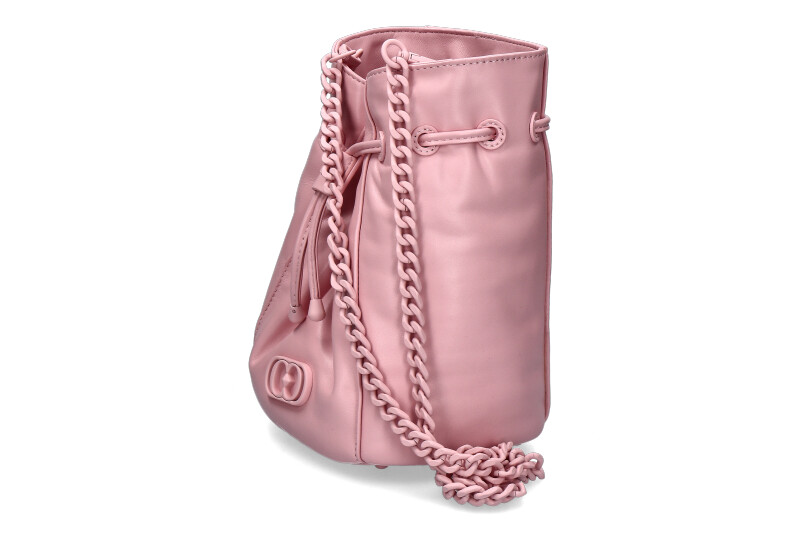 La Carrie pouch bag DECCAN GINGER LEATHER PINK
