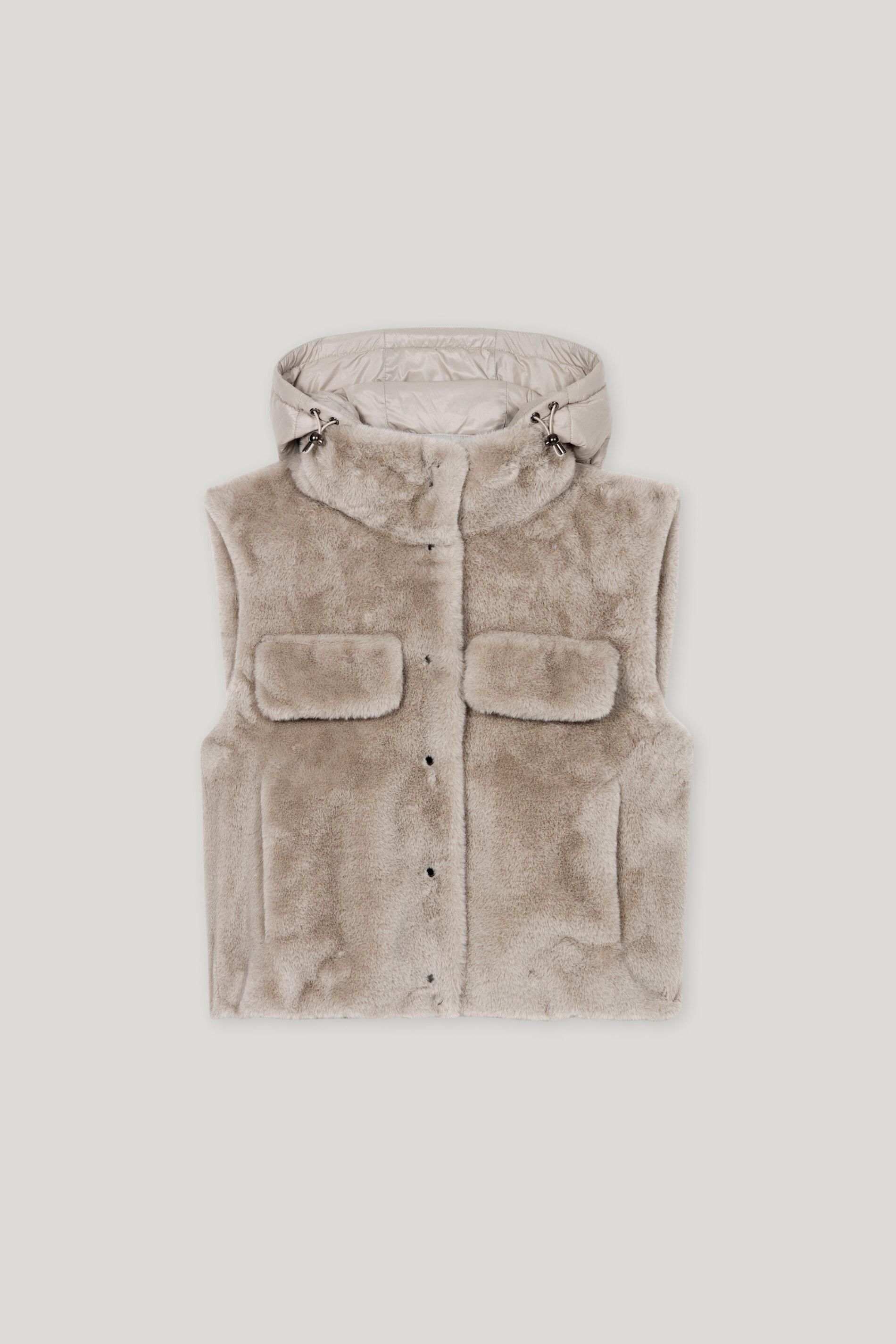 Luisa Cerano OUTDOOR waistcoat - oyster/light grey