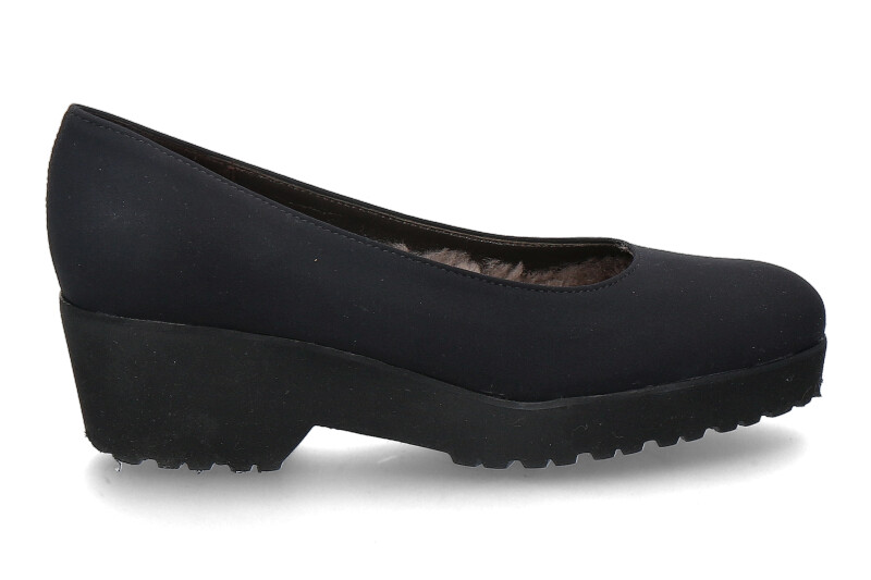 Brunate wedge pumps - lined STEP NERO