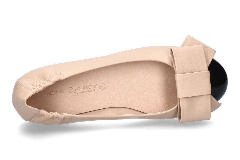 Kennel & Schmenger ballerina BILLY SOFTLACK NAPPA- schwarz/beige