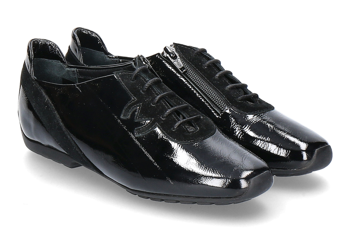 Mania lace-up NAPLACK CAMOSCIO NERO