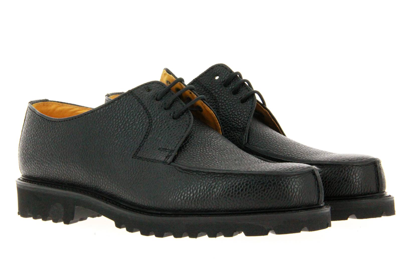 Ludwig Reiter lace-up WACHAUER SCOTCH GRAIN BLACK