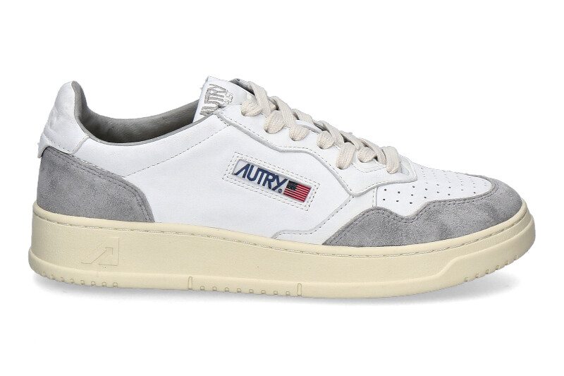 Autry men's sneaker MEDALIST GOAT SUEDE GS25- white/grey