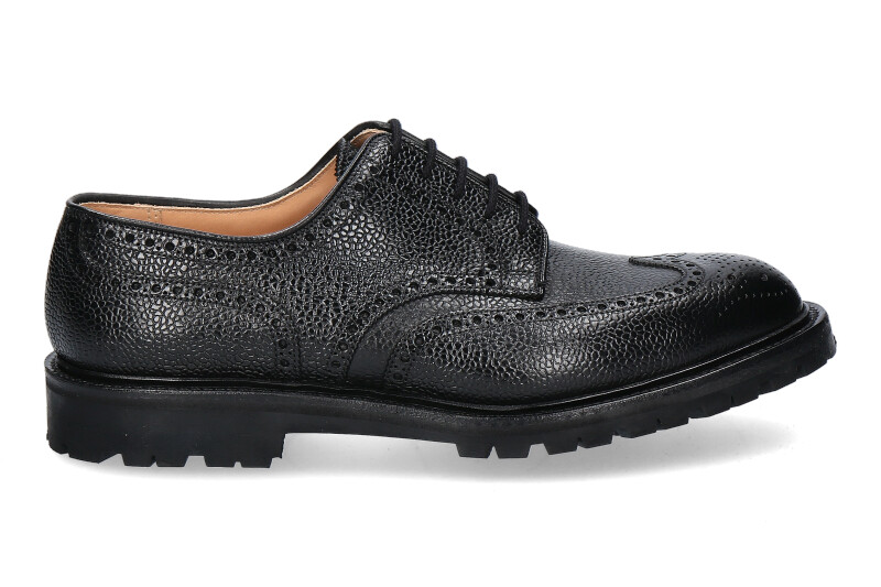 Crockett & Jones Derby PEMBROKE SCOTCH GRAIN- schwarz