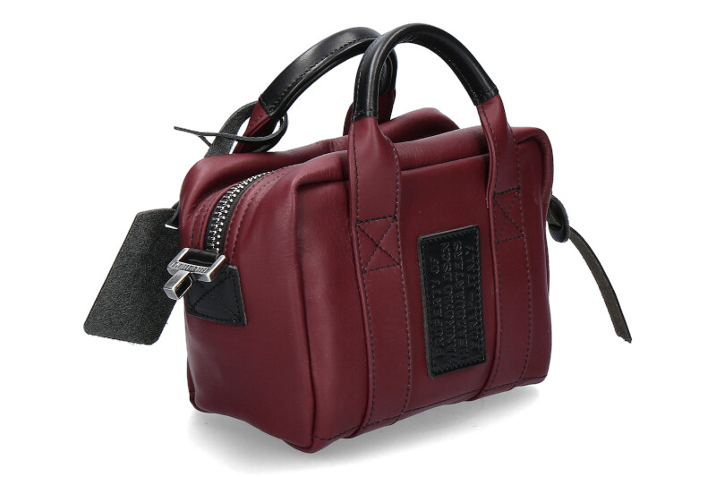 Manikomio shoulder bag PICCOLA ICON- bordo/ black