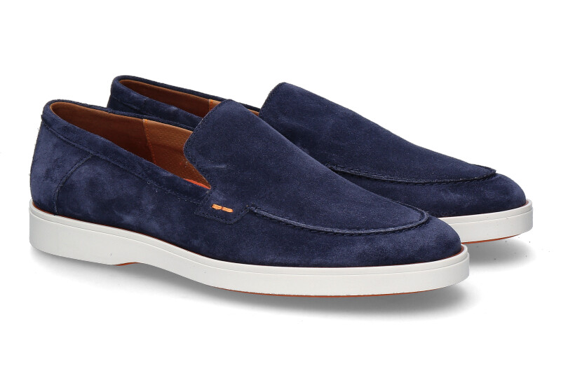 Lloyd men's slip on HUNTER VANISH SUEDE- pilot/blau