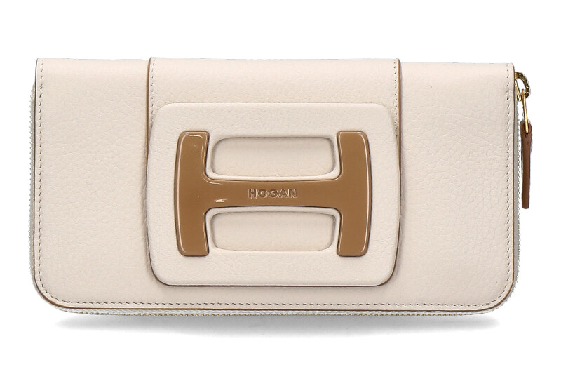 Hogan purse CONTINENTAL ZIP AROUND BEIGE