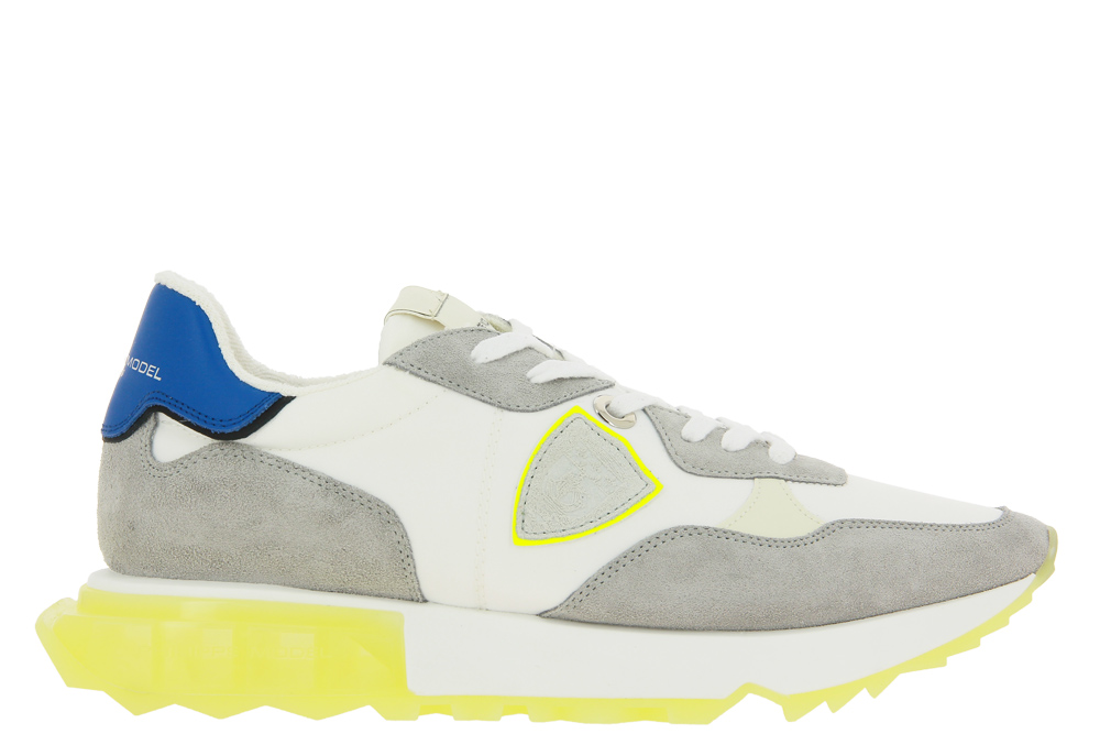 Philippe Model Sneaker LA RUE LOW MAN MONDIAL POP BLANC JAUNE