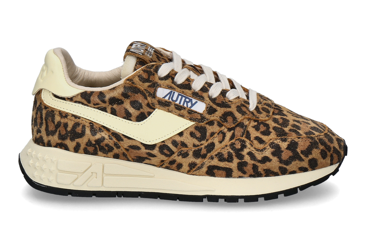 Autry Damen- Sneaker REELWIND SUEDE UJ02- leopard/ rutabaga
