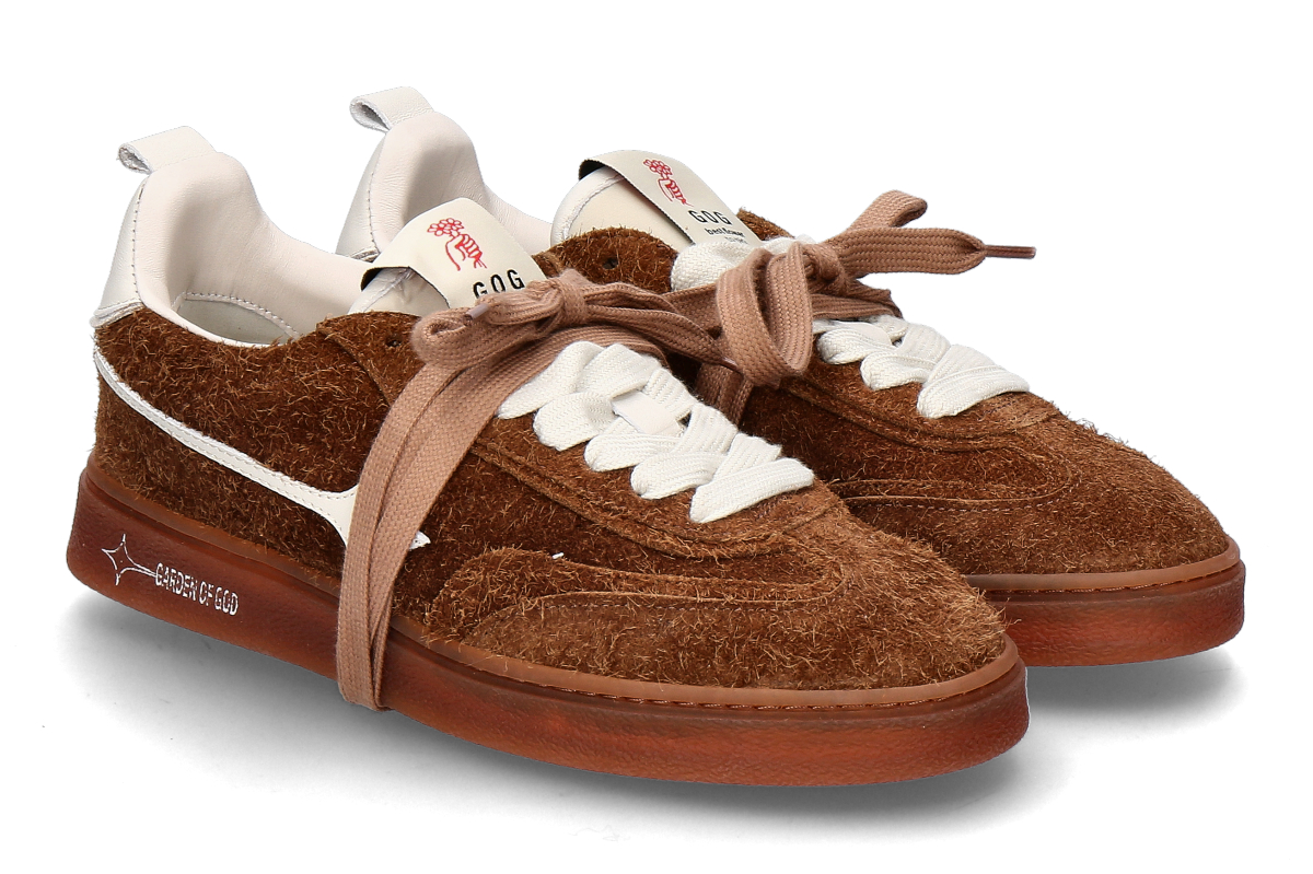 Garden of God women's sneaker EARTH HAIRY SUEDE- noce/ mittelbraun 